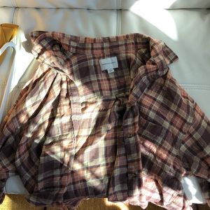 American Eagle cropped flannel!